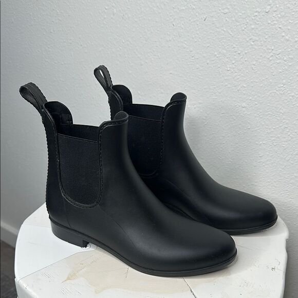 Sam Edelman Tinsley Black Chelsea Rain Boots - Size 7 (A-1644) - Picture 5 of 12